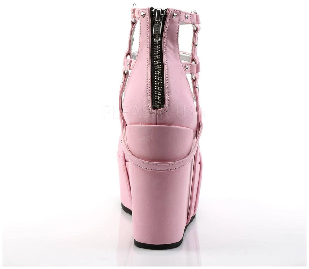 Pink Vegan Leather Shoes E616