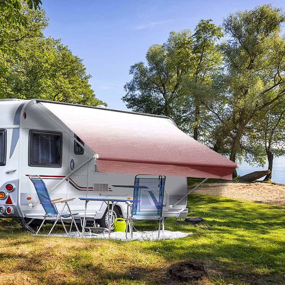 Black Strip 18 Feet Vinyl RV Awning Replacement D475