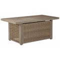 Rectangular Fire Pit Table in Beige X521550