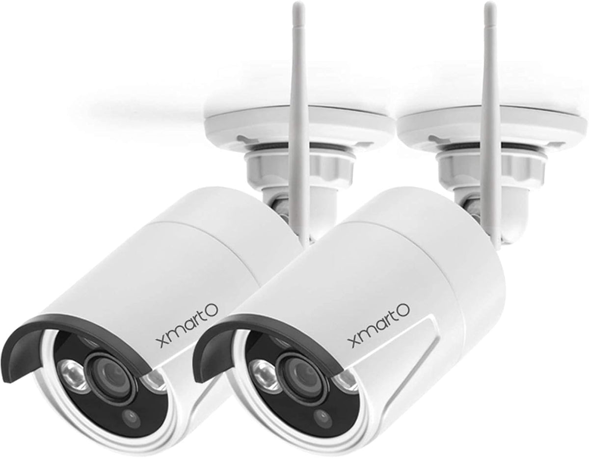 2K Super HD WiFi Security Camera with Microphone, Pack of 2 X4274
