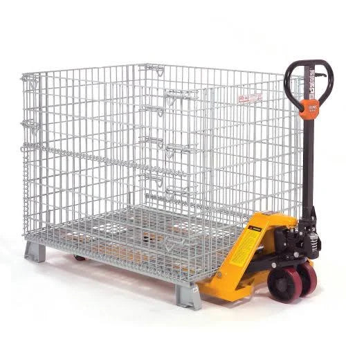 Folding Wire Container, 4000 lb Capacity U41117