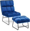 Dark Grey Velvet 2-Seater Armless Loveseat Sofa D305022
