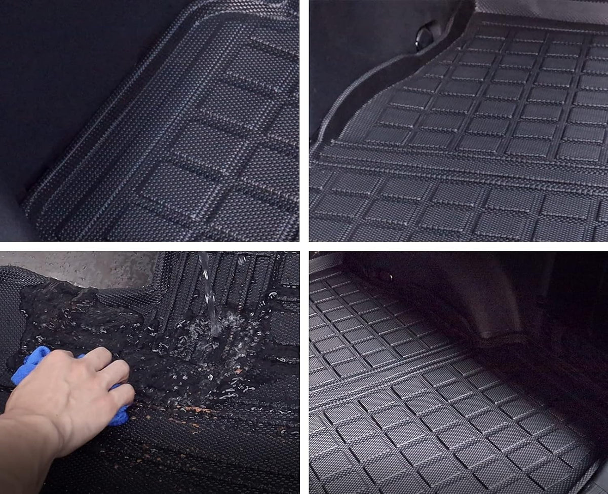 Black Rear Trunk Mats for Toyota RAV4 O6123