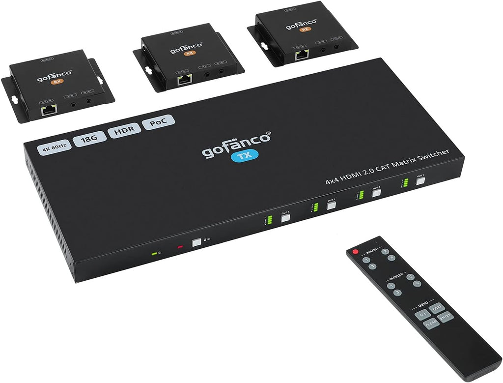 1x4 HDMI Extender Splitter 1080p Over Cat5e/Cat6/Cat7 with HDMI Loopout W70227