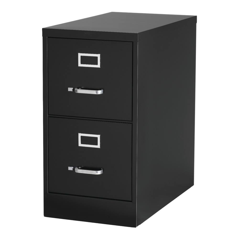 Black 2 Drawer Vertical File Cabinet H9008