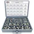 343 Pcs Metric Stainless Steel Hex Flange Screws Bolts Nuts Assortment Kit M50036