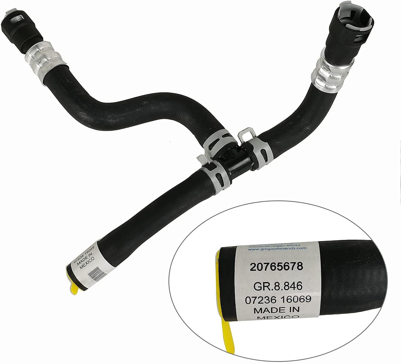 HVAC Heater Hose Assembly, Outlet Heater Hose Assembly, Pack of 2 F456833