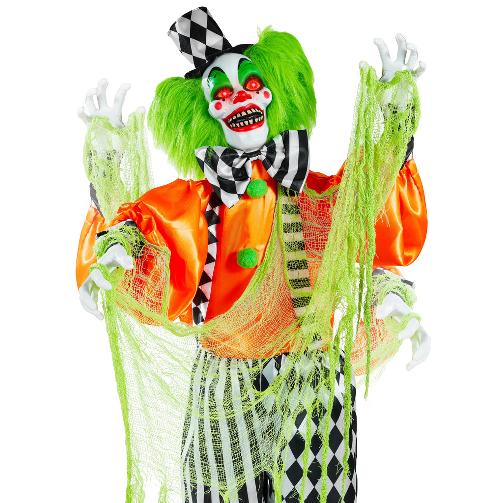 Motion Activated Animatronic Killer Clown Halloween Prop M430839