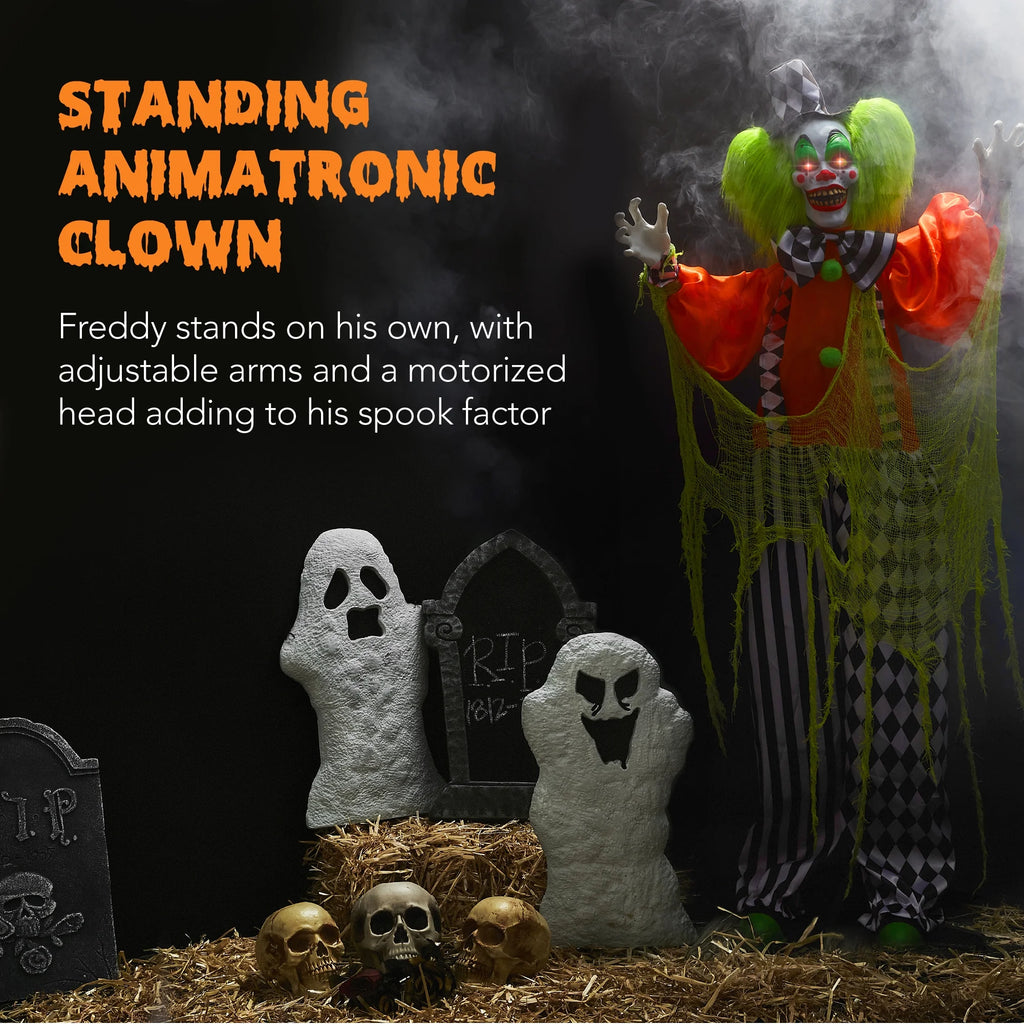 Motion Activated Animatronic Killer Clown Halloween Prop M430839