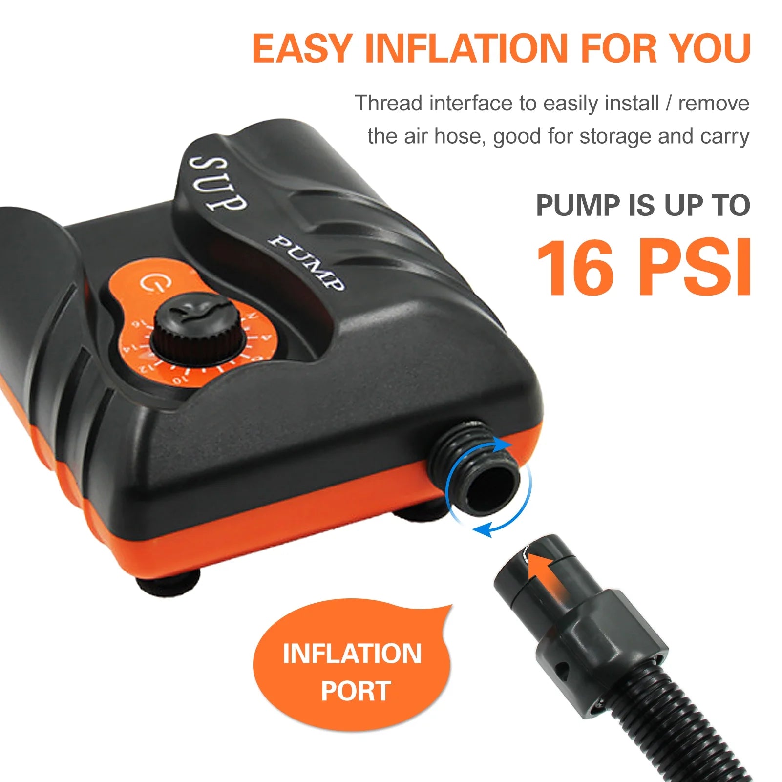 16PSI Electric Air Pump with 6PCS Nozzles A208893