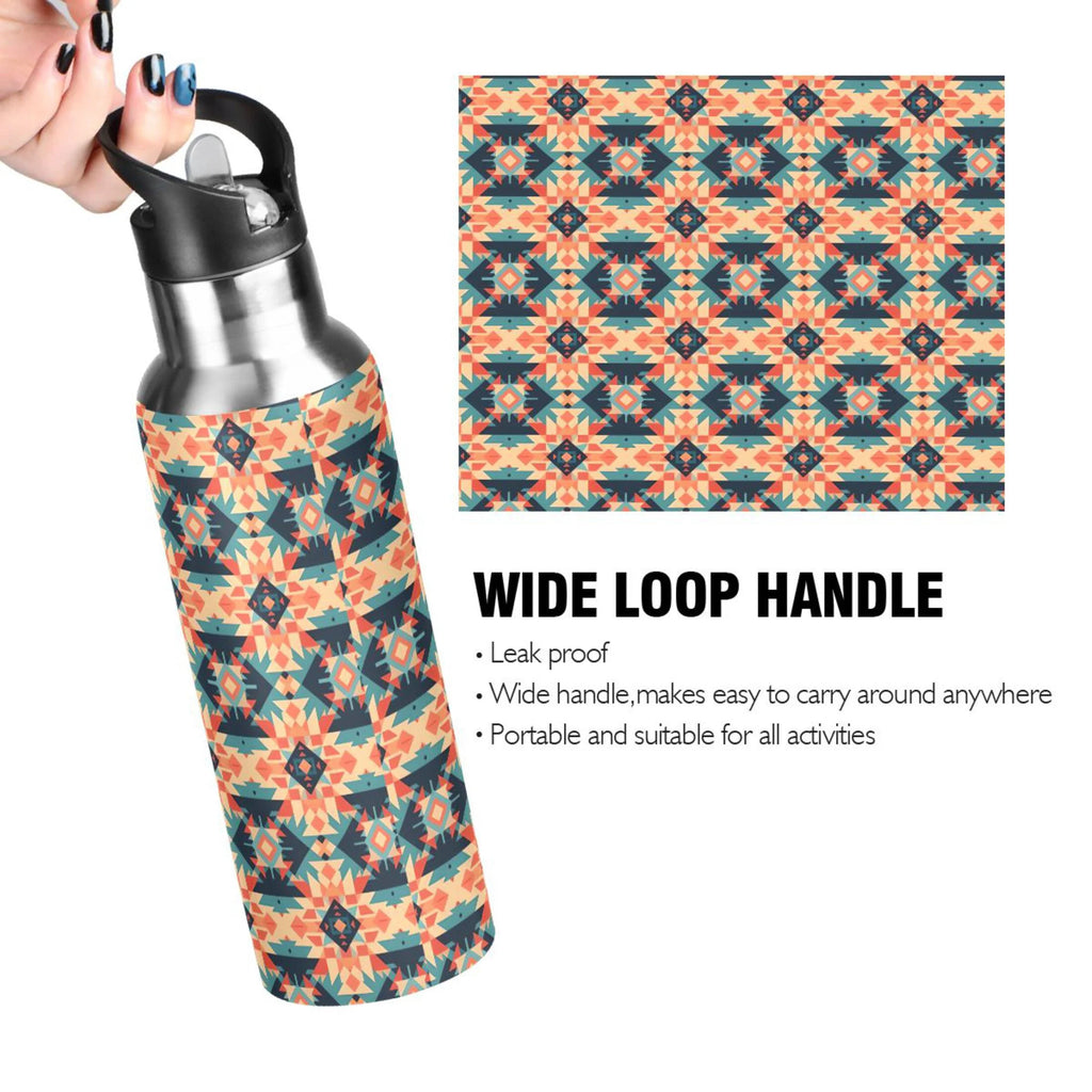 20 oz Insulated Stainless Steel Water Bottle with Straw Lid R416826