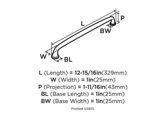 Oil-Rubbed Bronze Appliance Pull S568379