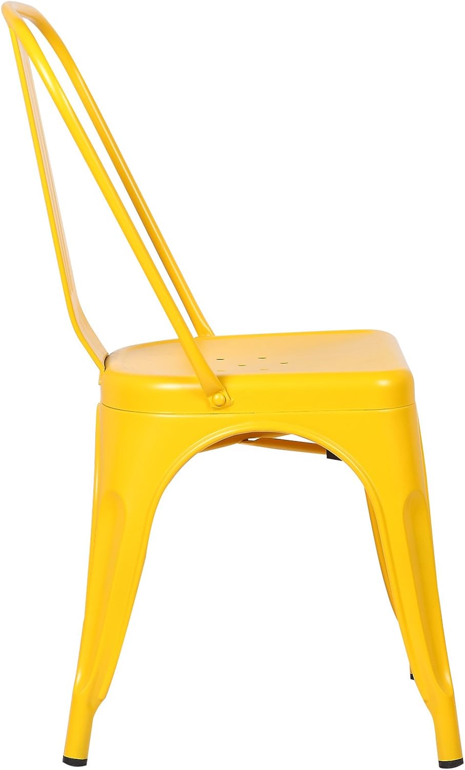 Yellow Metal Stackable Dining Chair (Set of 4) C853
