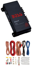 200 Watt 2-Channel Car Audio Amplifier with Wiring Kit N21459