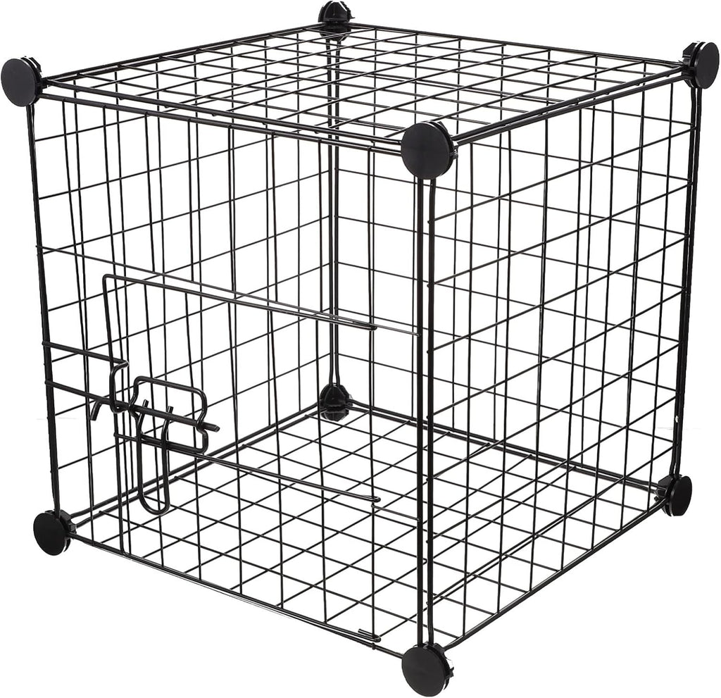 Black Foldable Metal Pet Exercise Playpen I3527