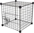 Black Foldable Metal Pet Exercise Playpen I3527