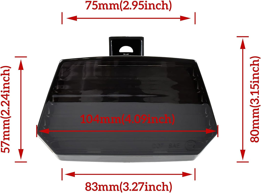 Smoked Black LED Tail Light Assembly for Can Am Spyder F3 V107828