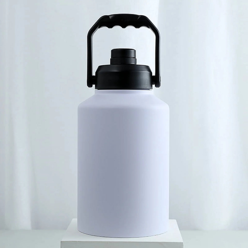 64 oz Insulated Stainless Steel Kettle with Straw and 2 Lid H60481