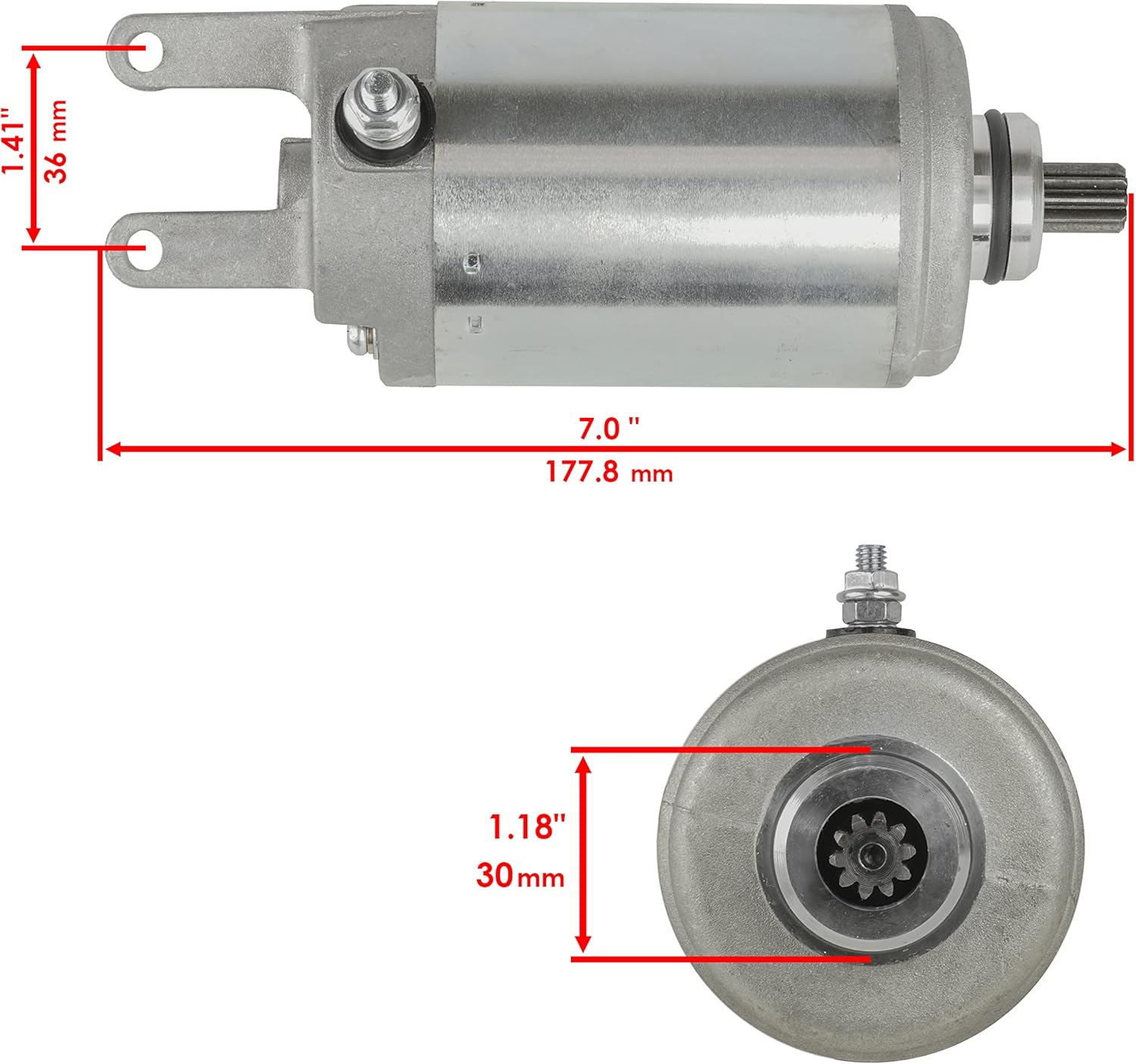 Starter Compatible With Honda 250 Atc250Es Big Red 246Cc 1985-1986 Pack of 2 J1718