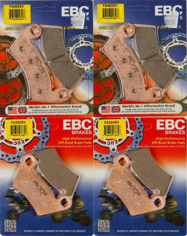 Front & Rear Severe Duty Brake Pad Set for Polaris RZR XP 900 A31628