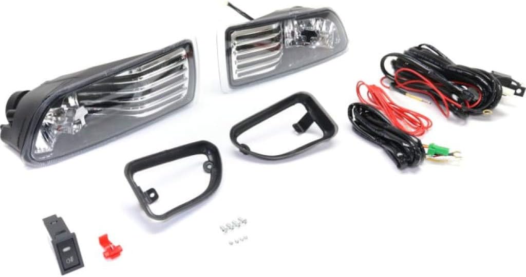 Pair Halogen Fog Light Assembly with Clear Lens J246196