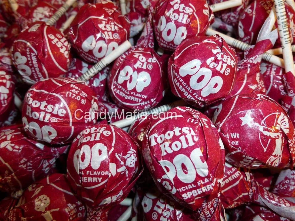 Red Raspberry Tootsie Pops 60 pops P520
