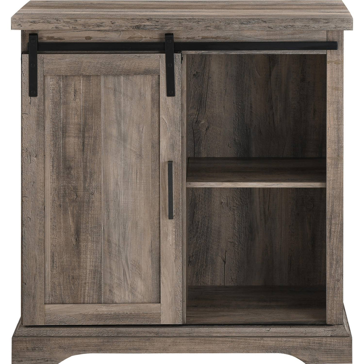 Grey Wash Accent Cabinet Sliding Door I40674