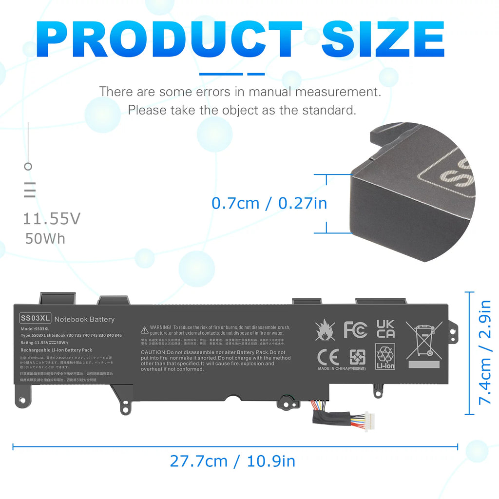 Battery for Hp EliteBook Q589