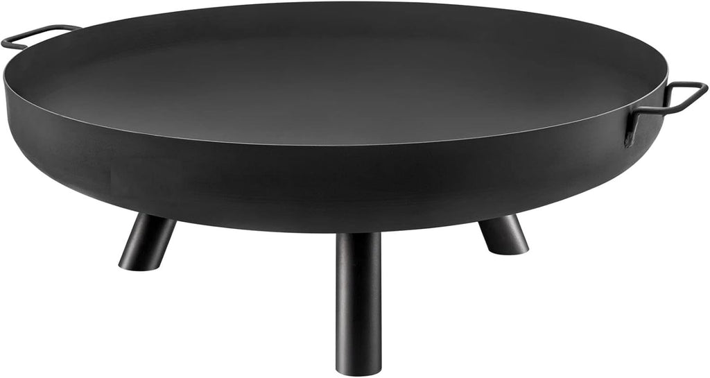 28-Inch Round Carbon Steel Fire Pit Bowl with Drain Hole and Handles W854