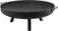 28-Inch Round Carbon Steel Fire Pit Bowl with Drain Hole and Handles W854