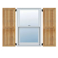 Framed Board-n-Batten Shutters, Rough Sawn Western Red Cedar (Per Pair) R888576