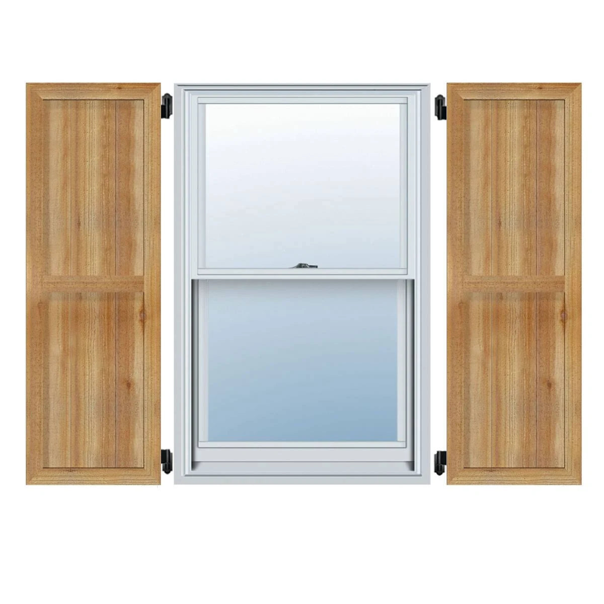 Framed Board-n-Batten Shutters, Rough Sawn Western Red Cedar (Per Pair) R888576