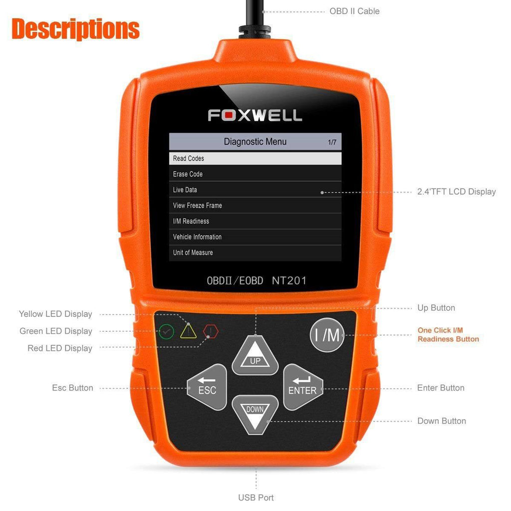 OBD II Auto Code Scanner Diagnostic Scan Tool D263