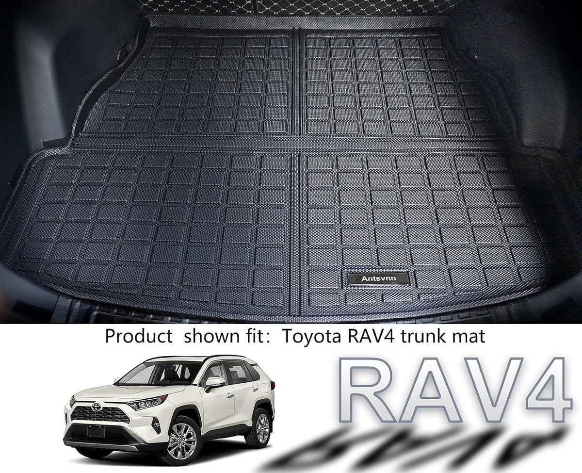 Black Rear Trunk Mats for Toyota RAV4 O6123