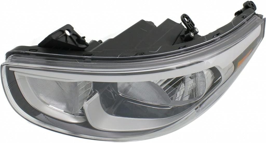 Hyundai Accent Headlight Assembly 2015 2017 Pair Halogen I4024