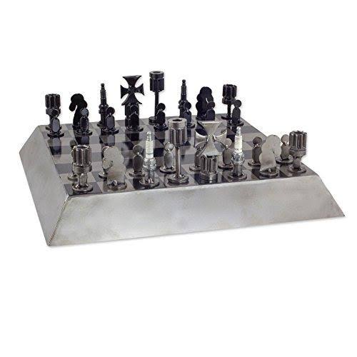 Recycled Metal Chess Game Set V584