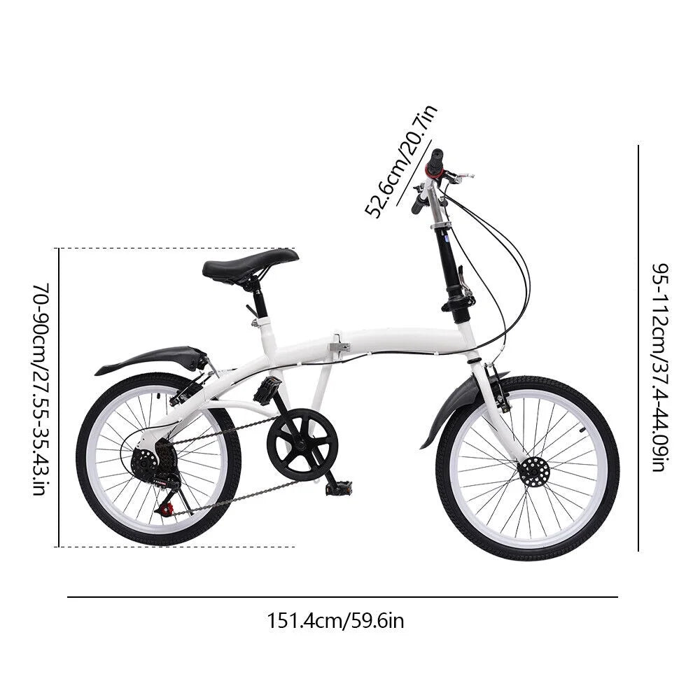 20'' Folding Bicycle 7 Speed Double V Brake S97154