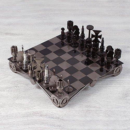 Recycled Metal Chess Game Set V584