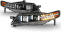 LED Signal DRL Tube Projector Headlights Headlamps Driver & Passenger Side C167881
