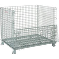 Wire Mesh Folding Container, 3000 lb. Capacity U768551