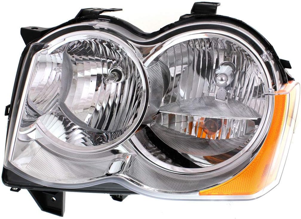 Passenger Side Halogen Headlight Assembly for Jeep Grand Cherokee 2008 2010 P23537