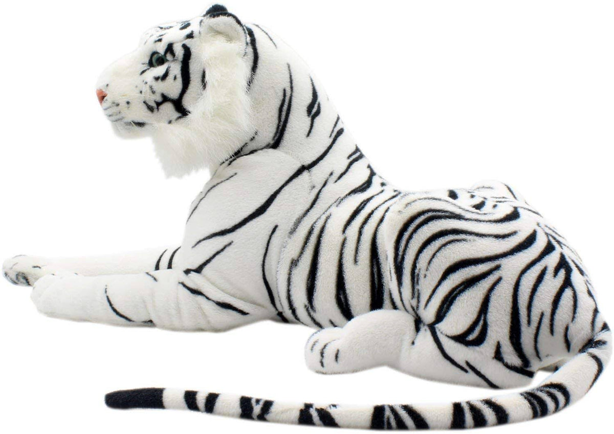 White 18 inch Giant Plush Tiger D656