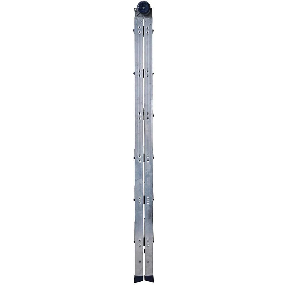 2-in-1 Aluminum Step and Extension Ladder with 12 ft Max Reach T735729