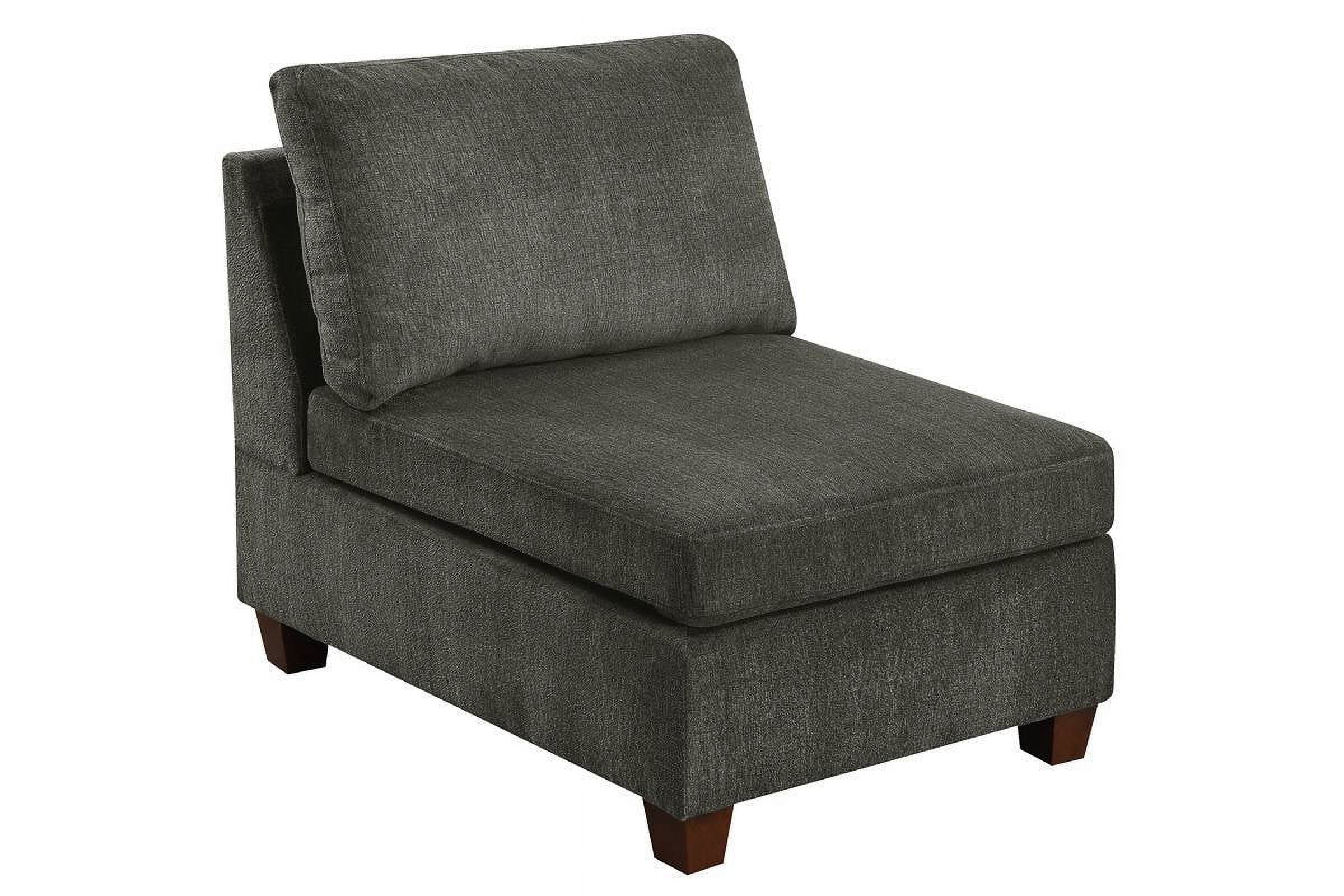 Grey Chenille Modular Sectional 8pc Set Q9640
