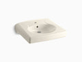 Almond Commercial Bathroom Sink with Single Faucet Hole N84764