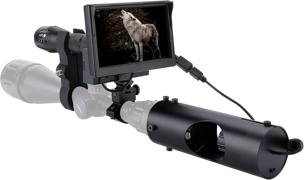 Digital Night Vision Scope with IR Flashlight and 5'' Screen R441039