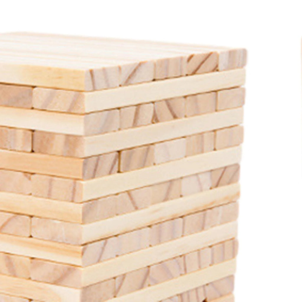 100 Pieces Wooden Blocks Stacking Game Building Kits Board Games F723230