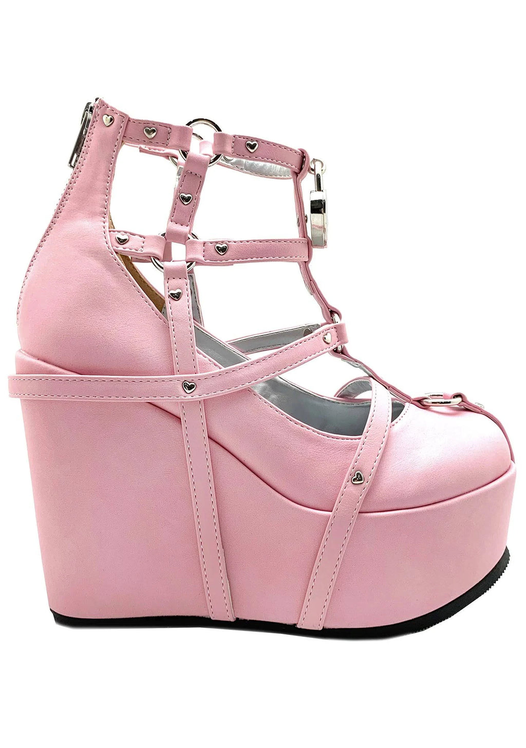 Pink Vegan Leather Shoes E616