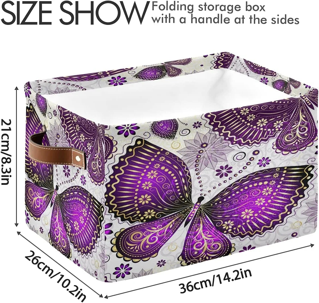 2pcs Waterproof Storage Bin Laundry Basket X97225