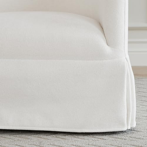 Sand 22-inch Wide Seat Swivel Barrel Armchair Y1686